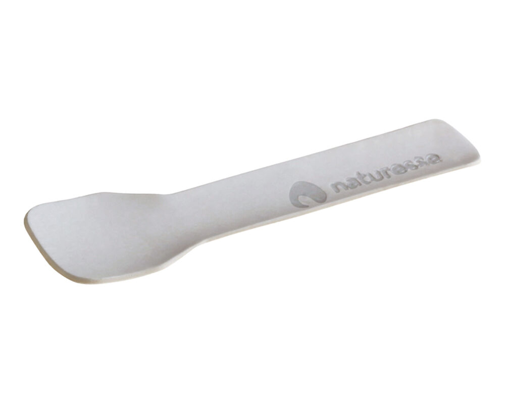 Eislöffel Eisspatel Papier Karton FSCR 'naturesse' 9,5 cm weiss, 150 Stk.