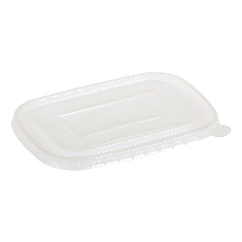 Deckel transparent aus PP für Pappschalen rechteckig 173x120mm, 50 Stk.