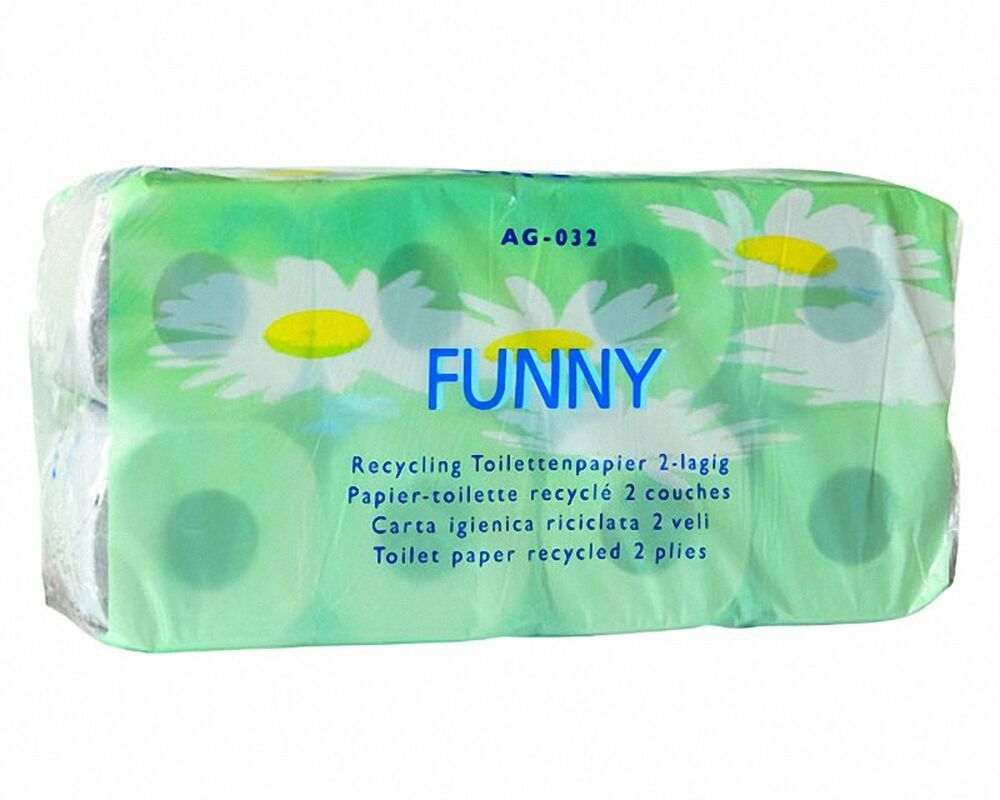 Toilettenpapier 2lagig 250 Blatt recycling geprägt griffig weiß, 64 Stk.