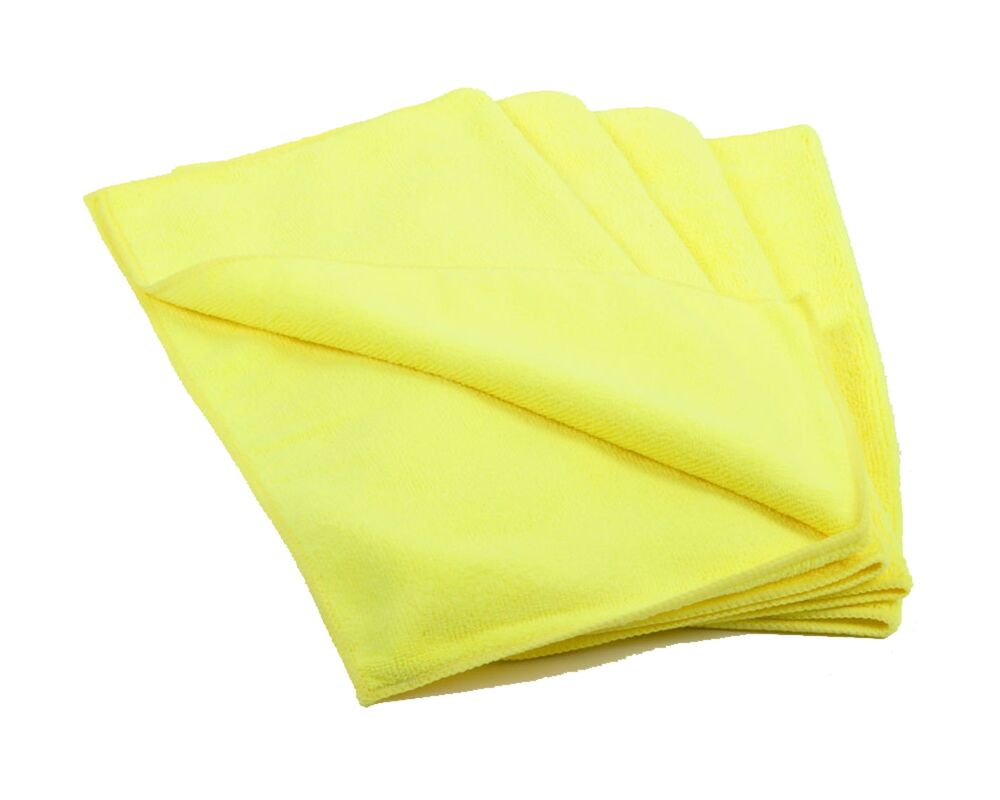 Premium Mikrofasertücher 40x40cm gelb, waschbar extra stark, 20 Stk.