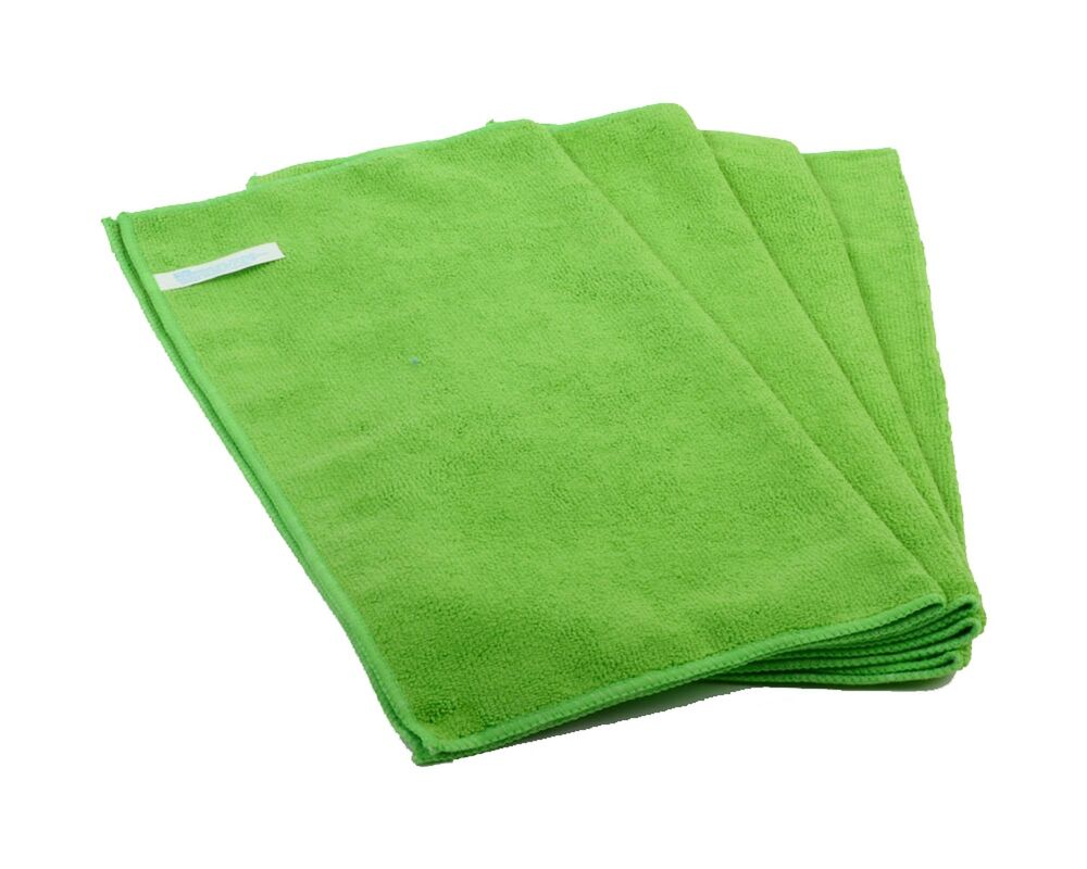 Premium Mikrofasertücher 40x40cm grün, waschbar extra stark, 20 Stk.