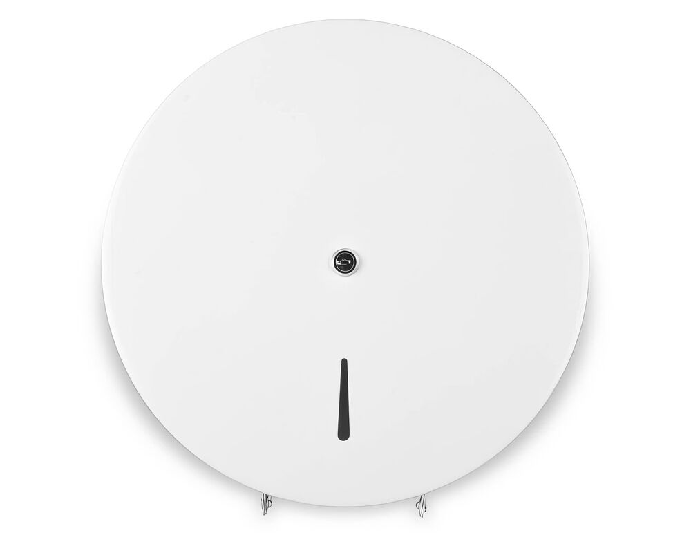 Toilettenpapier-Spender für Jumborollen bis 32 cm O abschließbar metallweiß