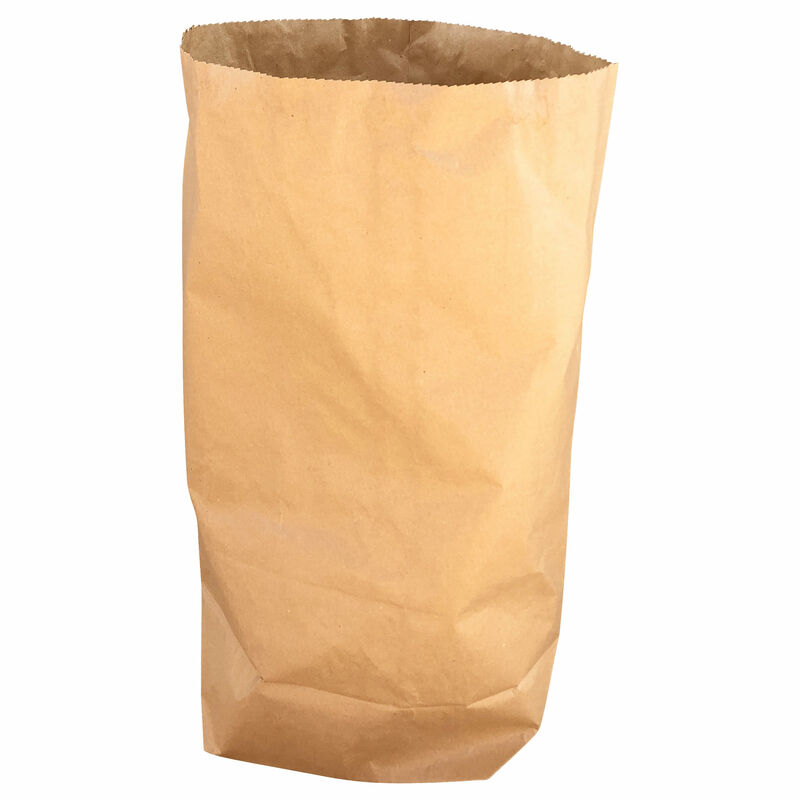 Papier Müllsäcke 120 L 70x95+22cm 2-lagig kompostierbar & biologisch abbaubar braun, 25 Stk.