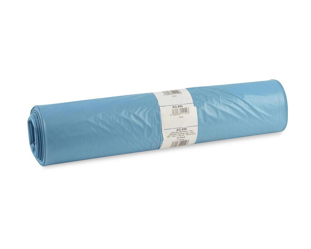 Müllsäcke 120 Liter, Home&Office T60extra, blau, 25 Stk.