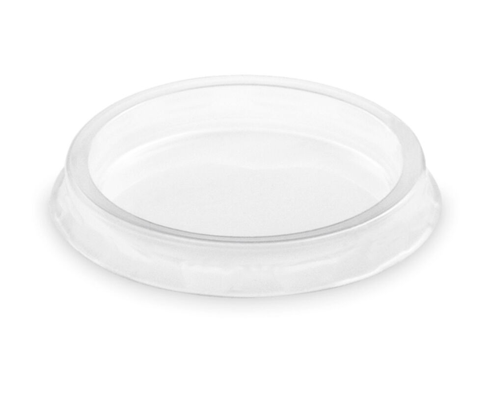 Kunststoffdeckel Transparent mit O 70 mm für Pappbecher Eisbecher, 50 Stk.