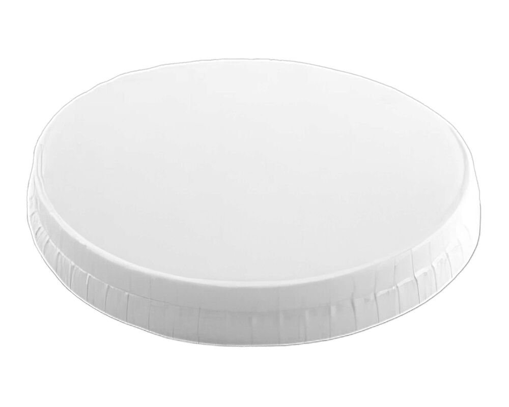 Papierdeckel weiß mit O 80 mm für Pappbecher Feinkostbecher Eisbecher, 50 Stk.