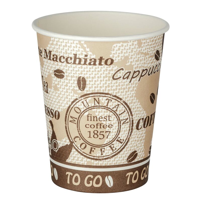 Automatenbecher Kaffeebecher 80mm O  'Coffee Mountain' 200 ml  75 Stk.