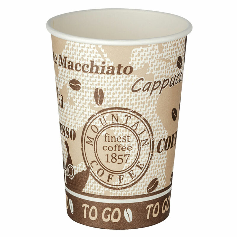 Automatenbecher Kaffeebecher 80mm O  'Coffee Mountain' 300 ml  75 Stk.