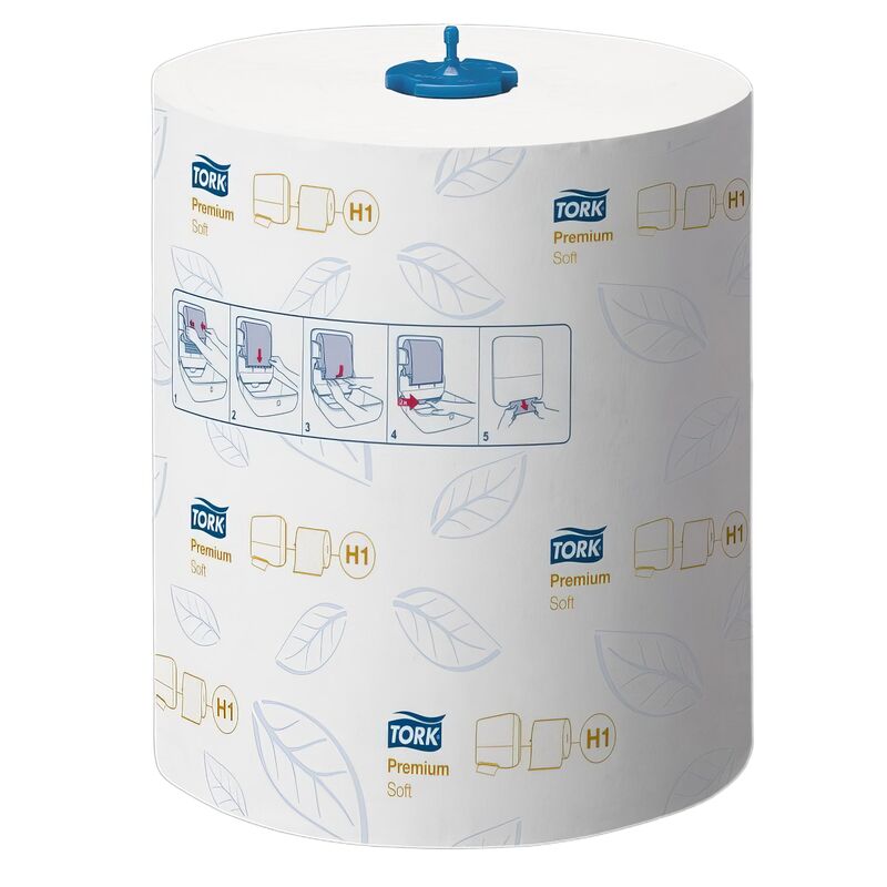 MaticR Rollenhandtuch H1 weiss 2-lagig 21cm x 100m, 6 Rollen je 408 Abrisse