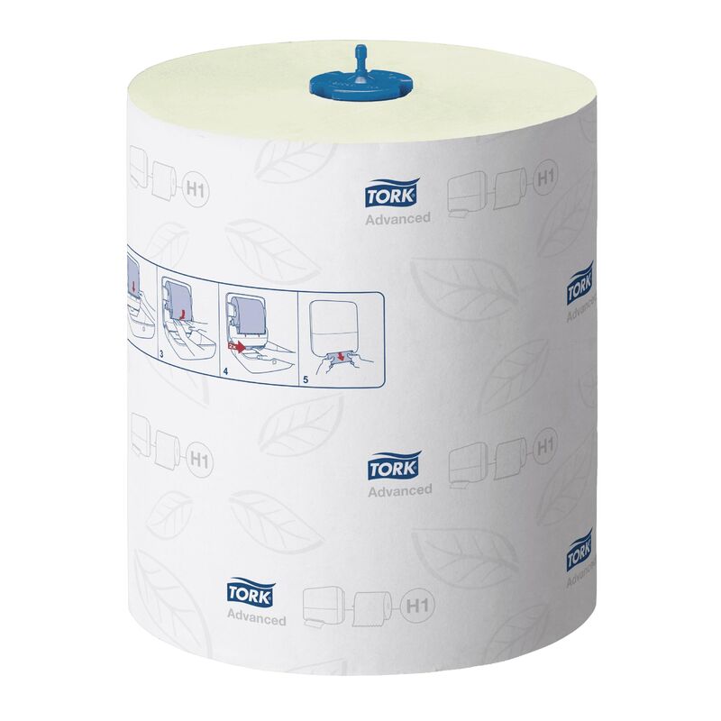 MaticR Rollenhandtuch H1 grün 2-lagig 21cm x 150m, 6 Rollen je 612 Abrisse