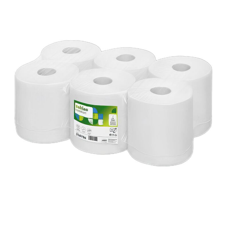Papierhandtuchrolle Innenabrollung Comfort Midi, System CF1, 2-lagig, 6 Rollen a 138 lfm, 20 x 35 cm perforiert