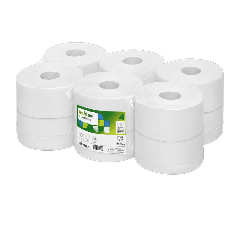 Comfort Jumbo Toilettenpapier 2-lagig recycling JT1, 12 Rollen je 720 Blatt