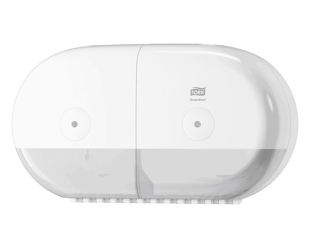 SmartOneR Mini Doppelrollenspender T9 221x156x398mm, weiß