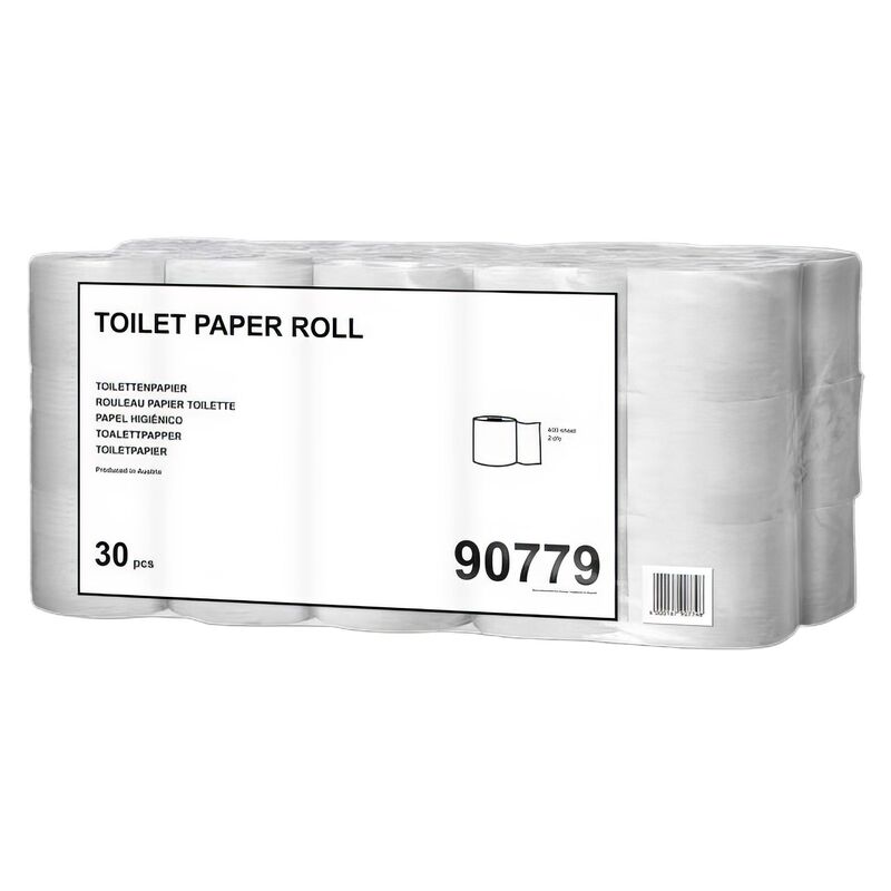 Toilettenpapier 2-lagig 10x11,5 cm, 30 Rollen je 400 Blatt