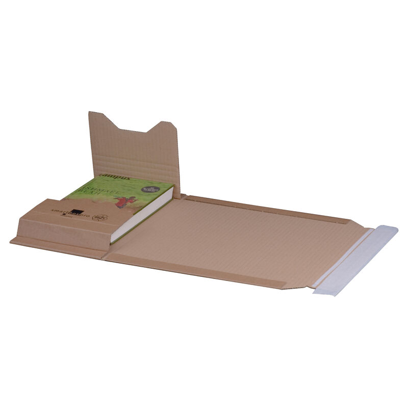 Universalverpackung 249x165mm bis 60mm Höhe Selbstklebeverschluss Aufreißfaden A5+ braun