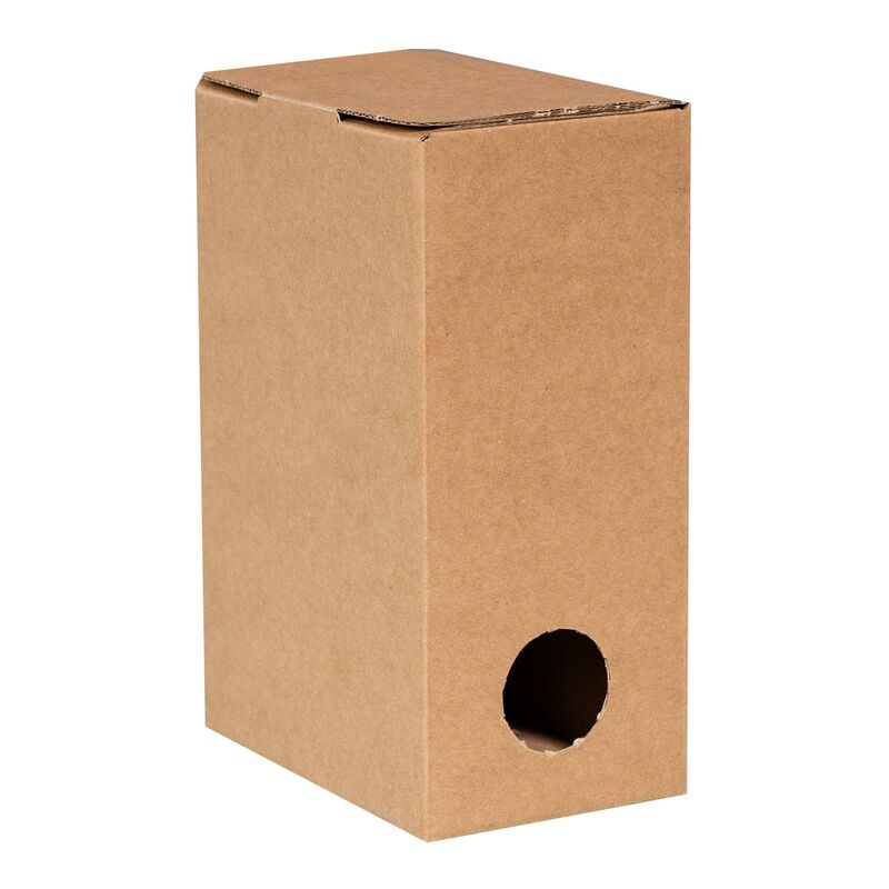 Karton für Bag in Box  1,5 Liter 133x88x196mm, braun