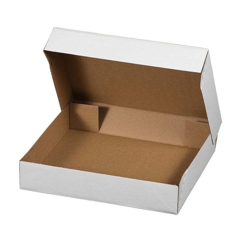 Faltbodenschachteln 400x300x80mm schnell aufzurichten und wiederverschließbar weiß