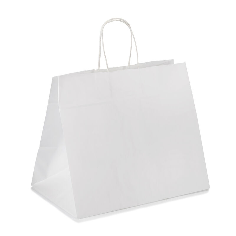 Papiertragetaschen mit Kordelhenkeln Kordeltaschen 320 + 215 x 270mm 80g weiß