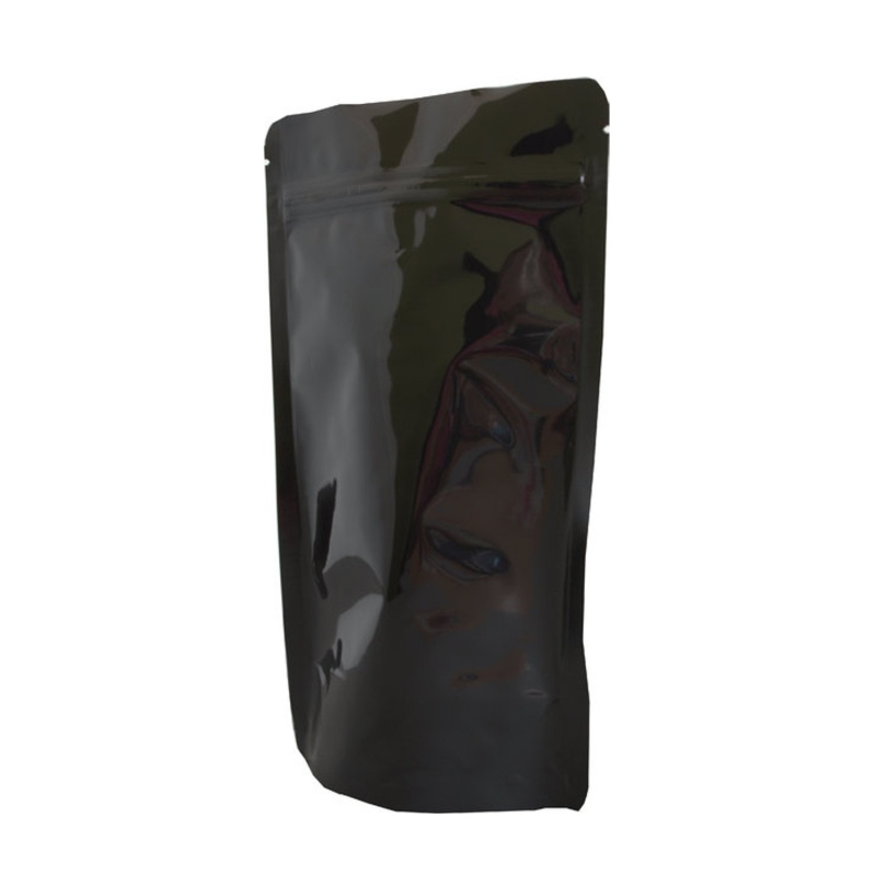 Standbodenbeutel PET schwarz glänzend 110x185x65mm, 250ml, 1000 Stk.