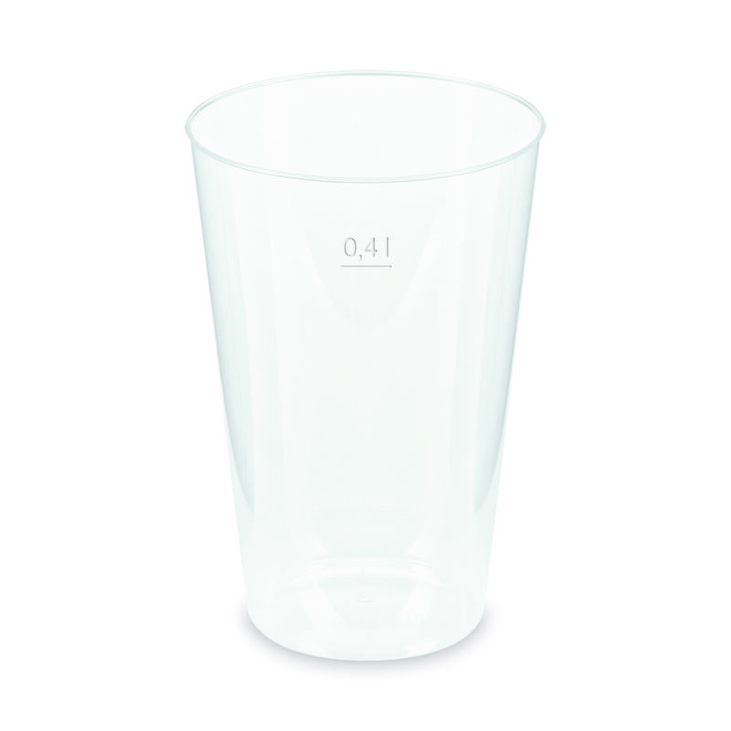Mehrwegbecher Pfandbecher transparent PP Eichstrich 0,4 l O 8,6 cm,  50 Stk.