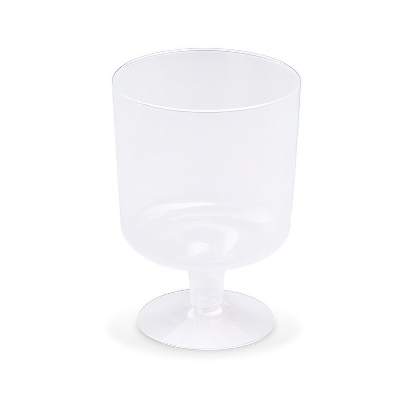 Mehrwegbecher Pfandbecher Weinglas transparent PP Eichstrich 0,2 l , 10 Stk.