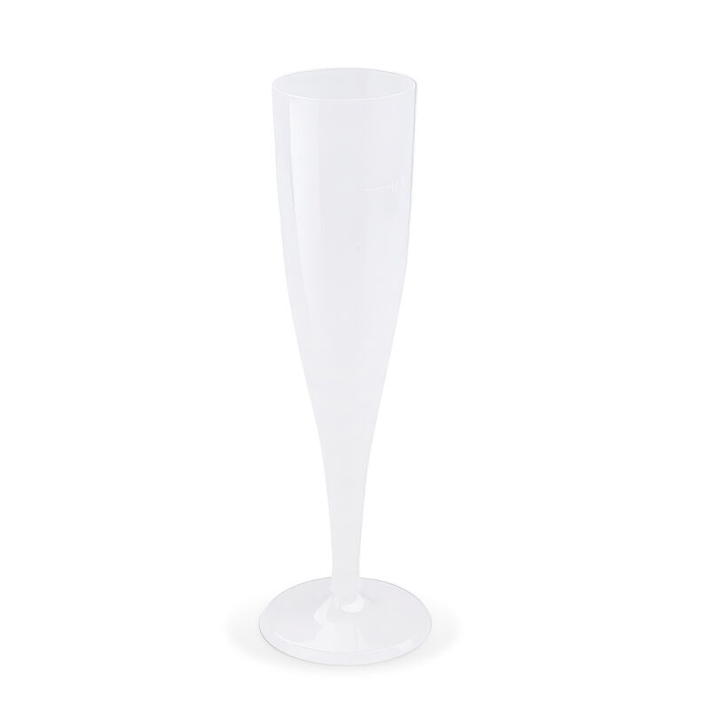 Mehrwegbecher Pfandbecher Sektglas transparent PP Eichstrich 0,1 l ,  10 Stk.
