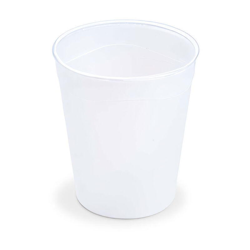 Mehrwegbecher Heißgetränkebecher transparent milchig transluzent Eichstrich 200ml O 80mm, 10 Stk.