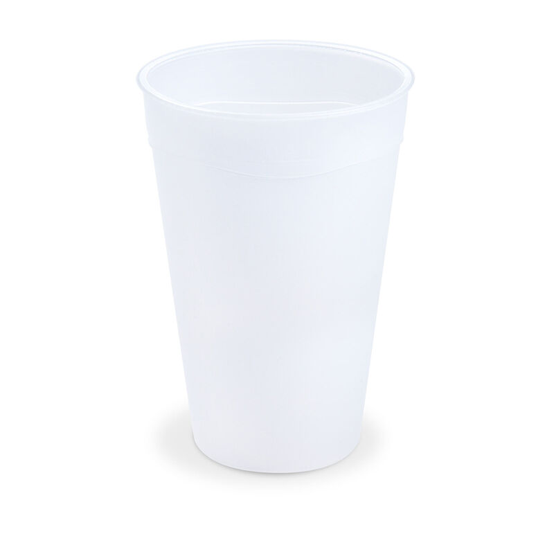 Mehrwegbecher gefrostet mit Eichstrich 400ml O90mm, 12 Stk.