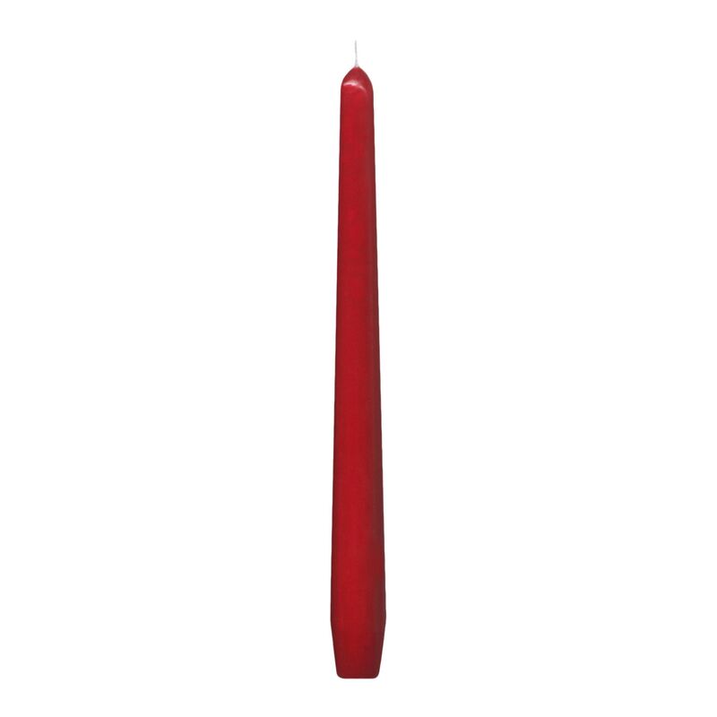 Spitzkerzen 245 mm, 8 Stunden Brenndauer, rot, 10 Stk.