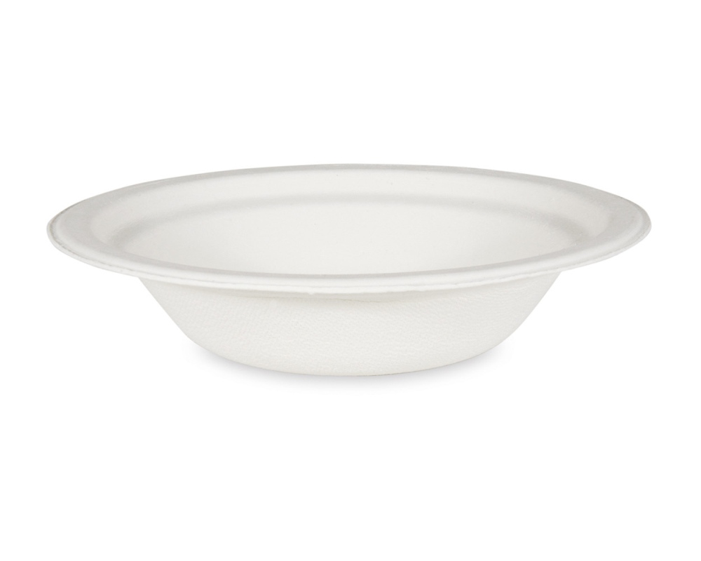 Bio Suppenteller Salatschalen Schale rund Zuckerrohr 400ml O 18 x 4 cm, 50 Stk.