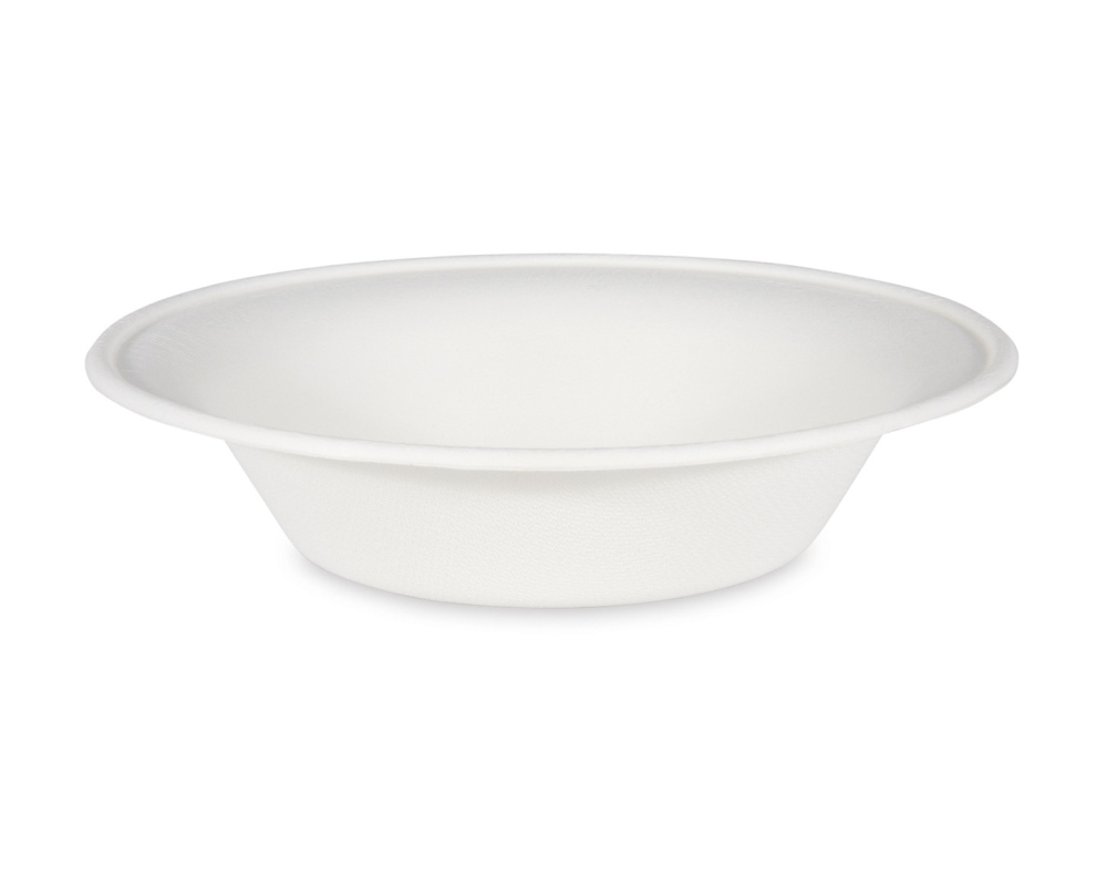 Bio Suppenteller Salatschalen Schale rund Zuckerrohr 700ml O 21 x 5 cm, 50 Stk.