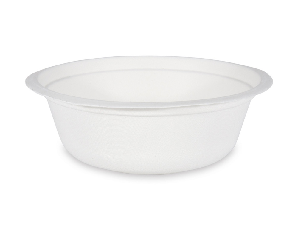 Bio Suppenteller Salatschalen Schale rund Zuckerrohr 500ml O15.5 x 5.5cm 50 Stk.