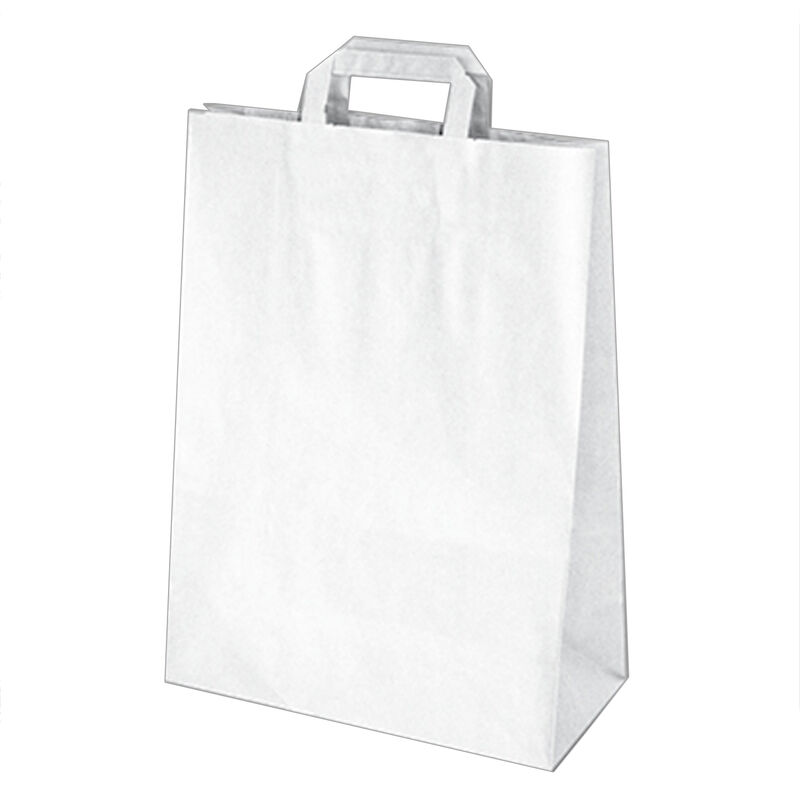 GASTRO Papiertragetaschen 39 x 32 x 16 cm mit EAN-Code weiß, 250 Stk.