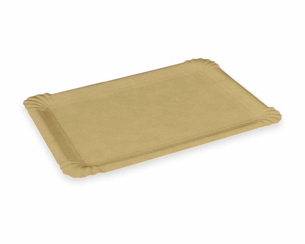 BIONATURE Pappteller FSC Mix 'Kraft'  16 x 10 cm fettdicht braun, 250 Stk.