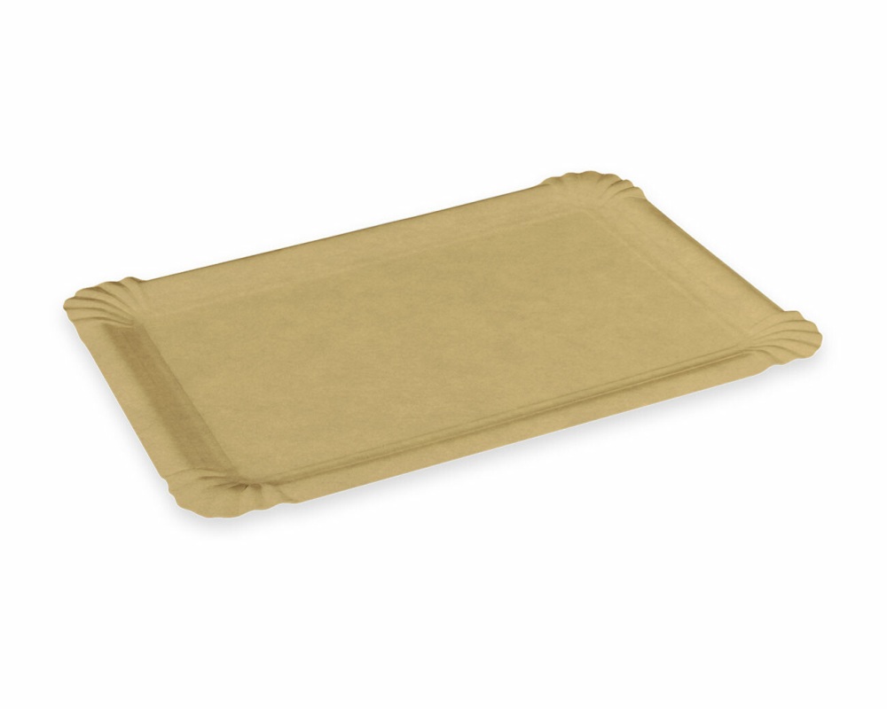 BIONATURE Pappteller FSC Mix 'Kraft'  20 x 13 cm fettdicht braun, 250 Stk.