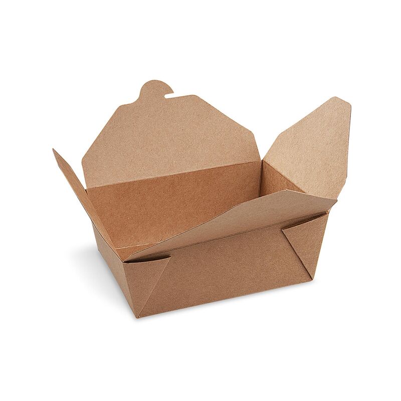 BIONATURE Food Boxen To GO 'S' 700ml kraft PE 110x89x64mm fettdicht, 50 Stk.
