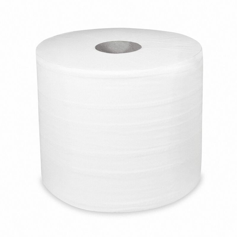 Industrie-Putztuchrolle geprägt Tissue 2-lagig O 24 x 38cm x 304m weiß, 2 Stk.