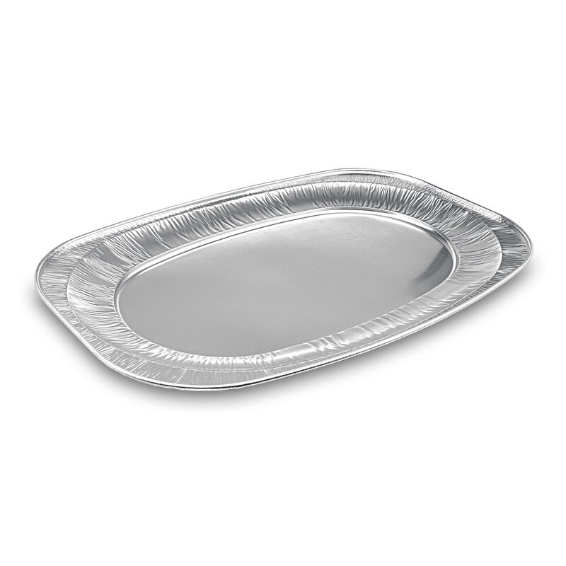 Alu-Catering-Platten Aluminium-Partyplatten Servierplatten 55 x 36 cm, 10 Stk.