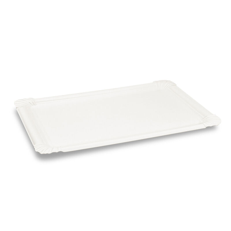 BIONATURE Pappteller aus Frischfaser 16x 22,5 cm fettdicht weiß, 10 Stk.