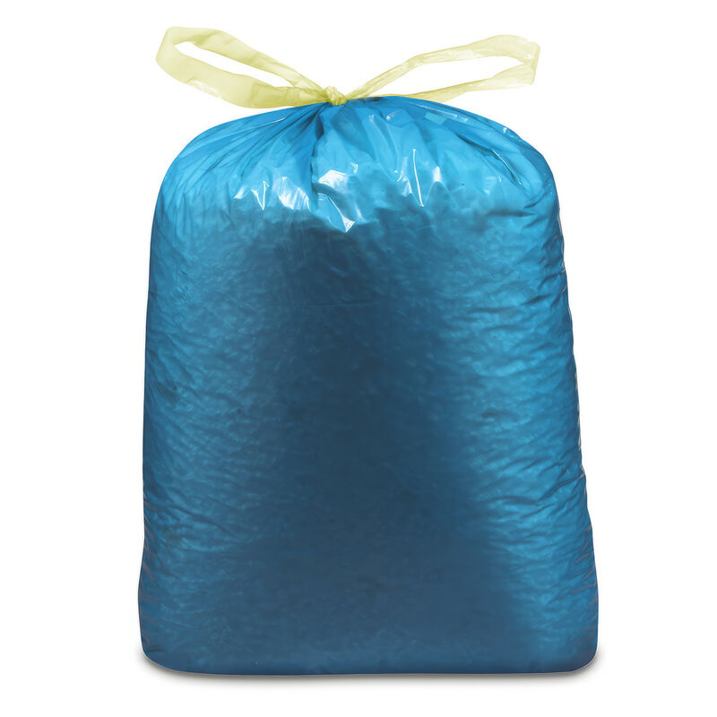 Müllsäcke mit Zugband 120 Liter 70 x 100 cm LDPE blau, 25 Stk.