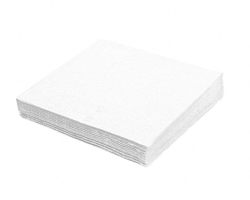 Servietten 33 x 33 cm 1/4 Falz 3-lagig weiß, 20 Stk.