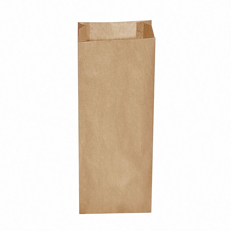 Papierfaltenbeutel Papiertüten braun 15+7 x 42 cm für ca. 3 kg Inhalt, 500 Stk.