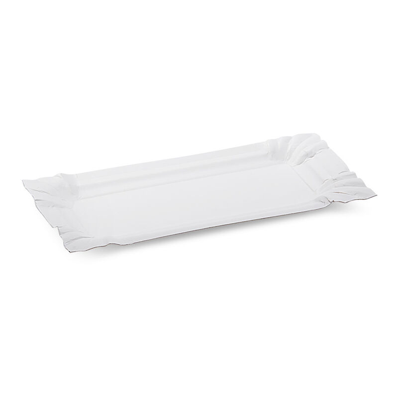 BIONATURE Pappteller aus Frischfaser 14 x 7 cm fettdicht weiß, 250 Stk.