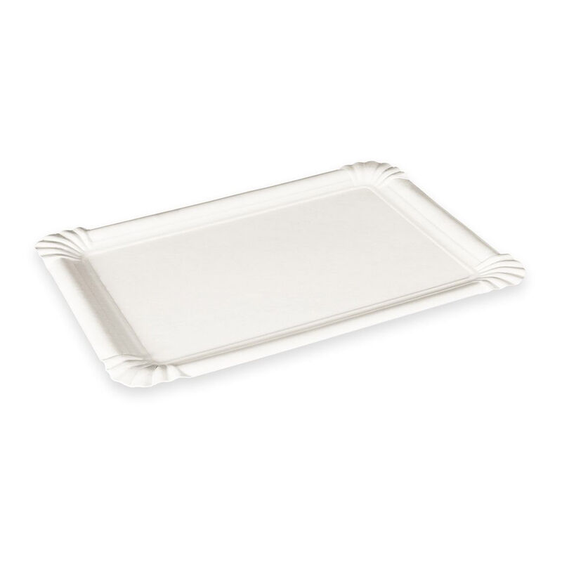 BIONATURE Pappteller aus Frischfaser 17 x 11 cm fettdicht weiß, 250 Stk.