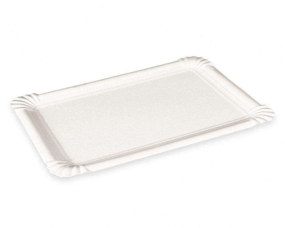 BIONATURE Pappteller aus Frischfaser 20 x 13 cm fettdicht weiß, 250 Stk.