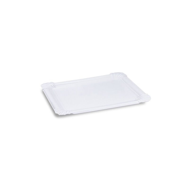 BIONATURE Pappteller aus Frischfaser 20 x 16,5 cm fettdicht weiß, 250 Stk.