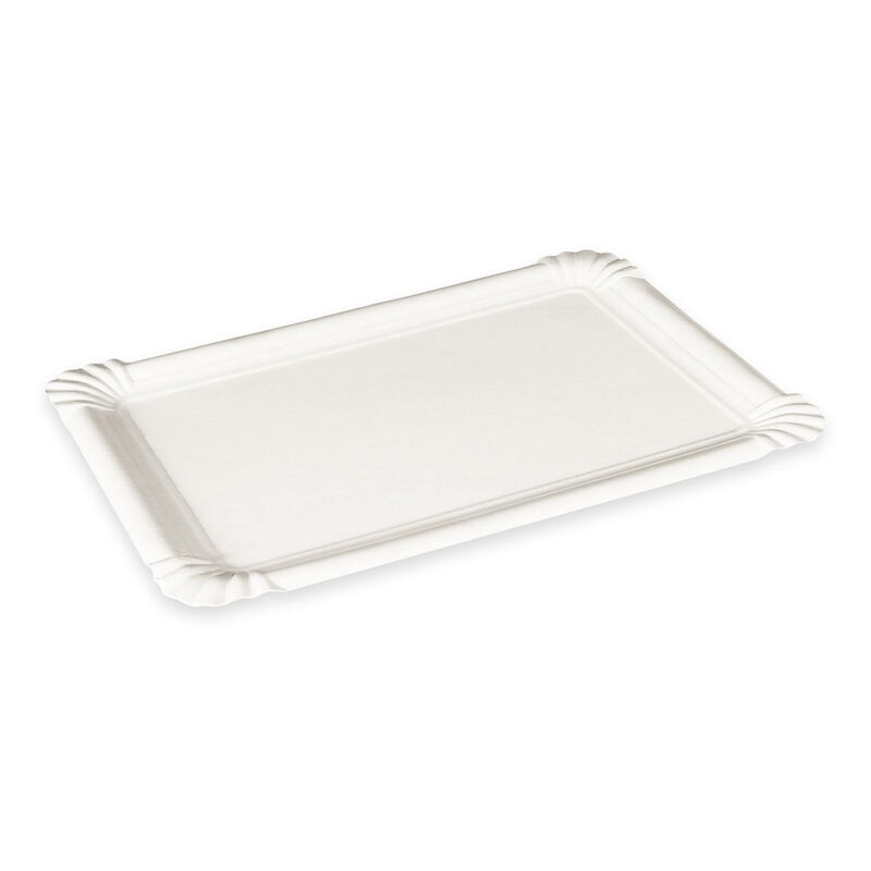 BIONATURE Pappteller aus Frischfaser 16 x 23 cm fettdicht weiß, 250 Stk.