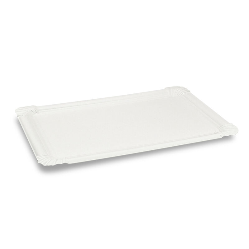 BIONATURE Pappteller aus Frischfaser 23 x 33 cm fettdicht weiß, 125 Stk.