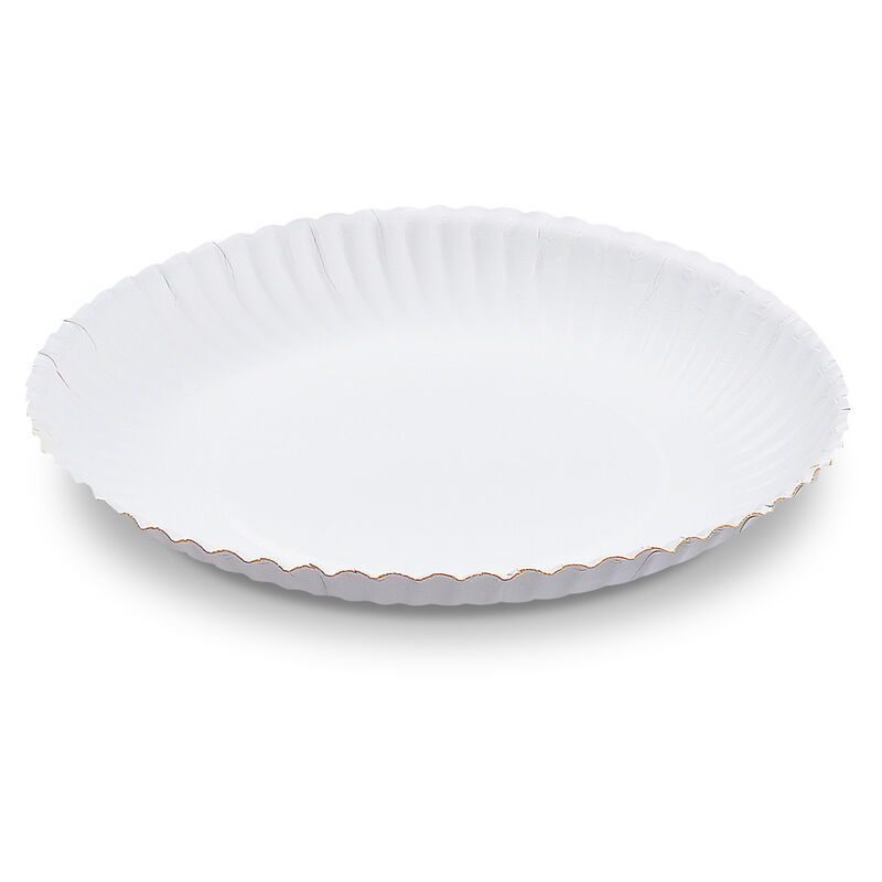 BIONATURE Pappteller aus Frischfaser rund tief O32cm fettdicht weiß, 50 Stk.