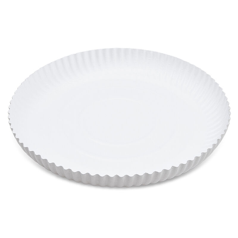 BIONATURE Pappteller 'RECY' rund tief O29cm weiß, 50 Stk.
